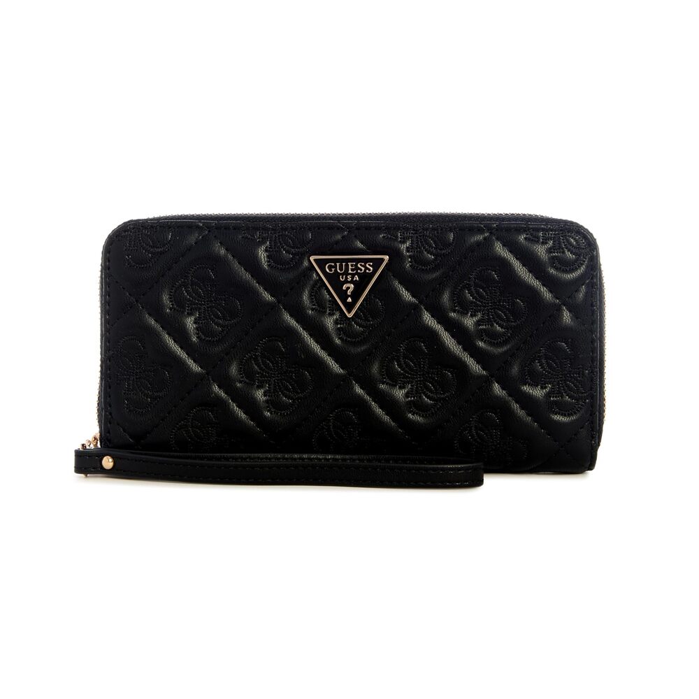 6711 Adelasia Large Zip Around Wallet, Black
